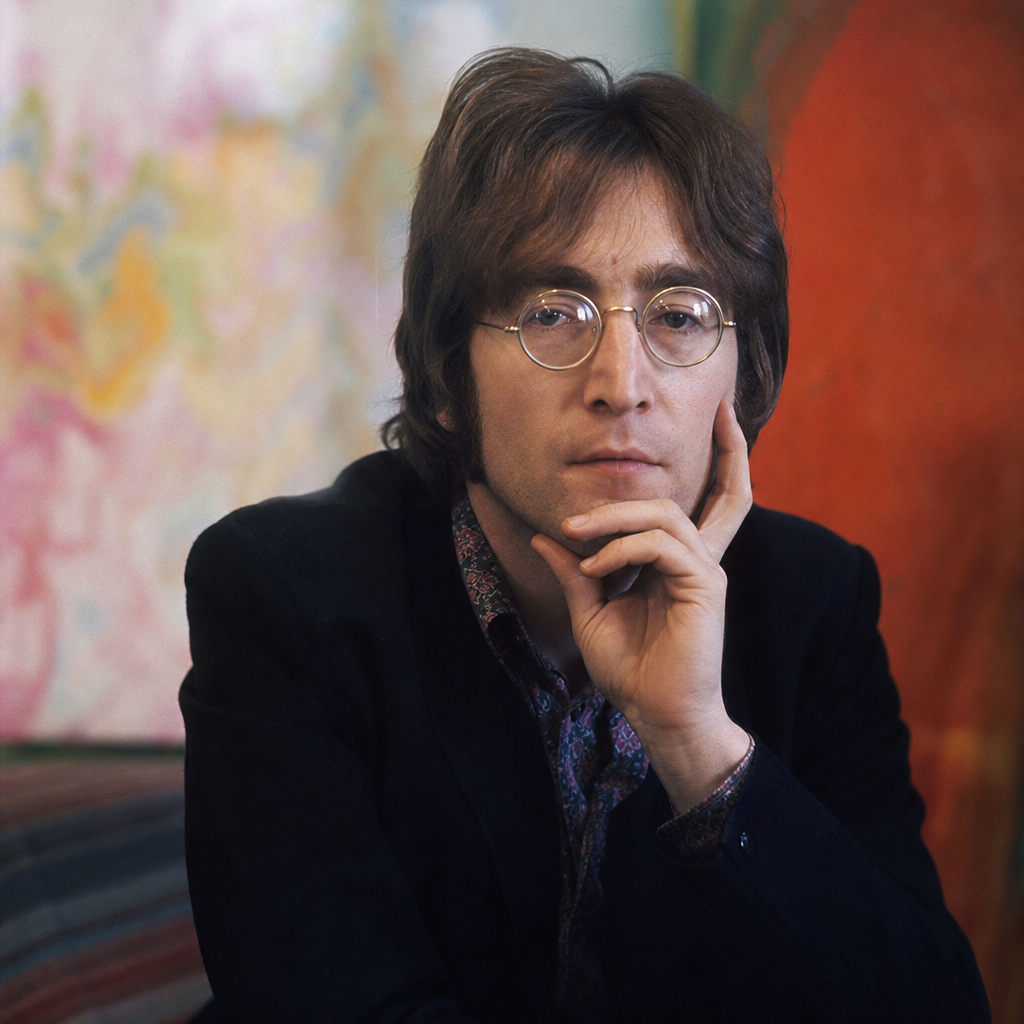 John Lennon in the late 1960s, reflective and serious