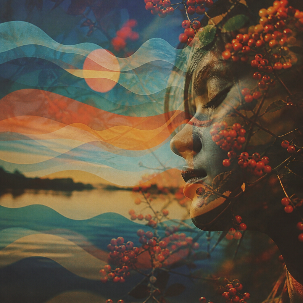 Psychedelic visual interpretation of the song’s dreamlike sound