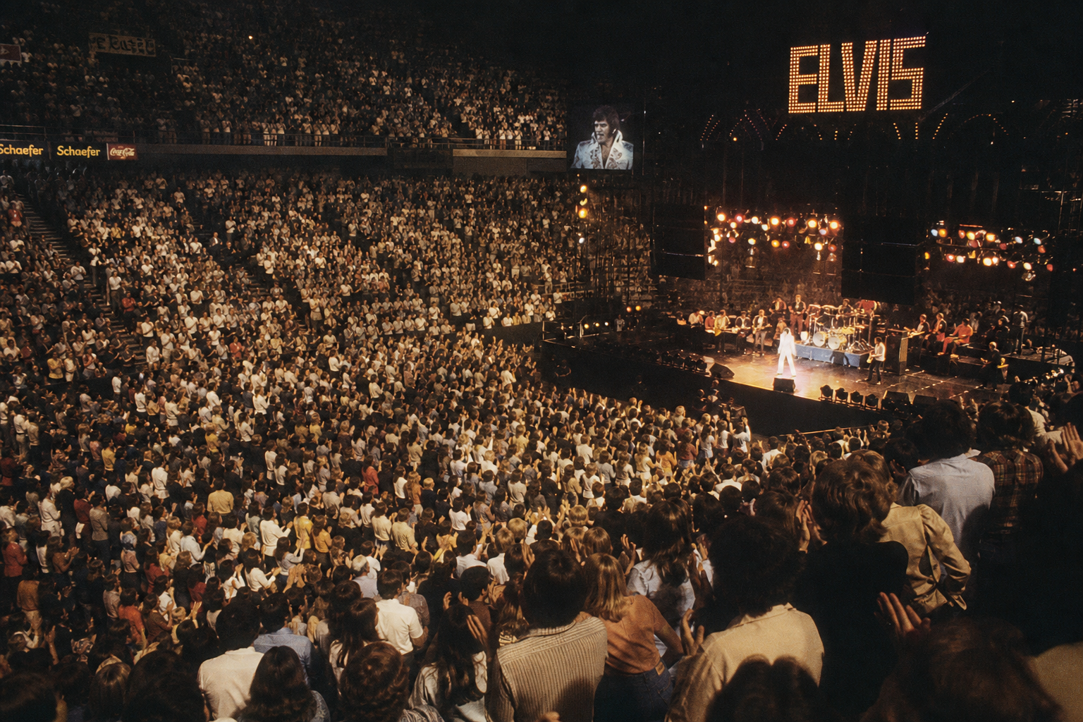 The audience at Elvis Presley’s final concert in Indianapolis