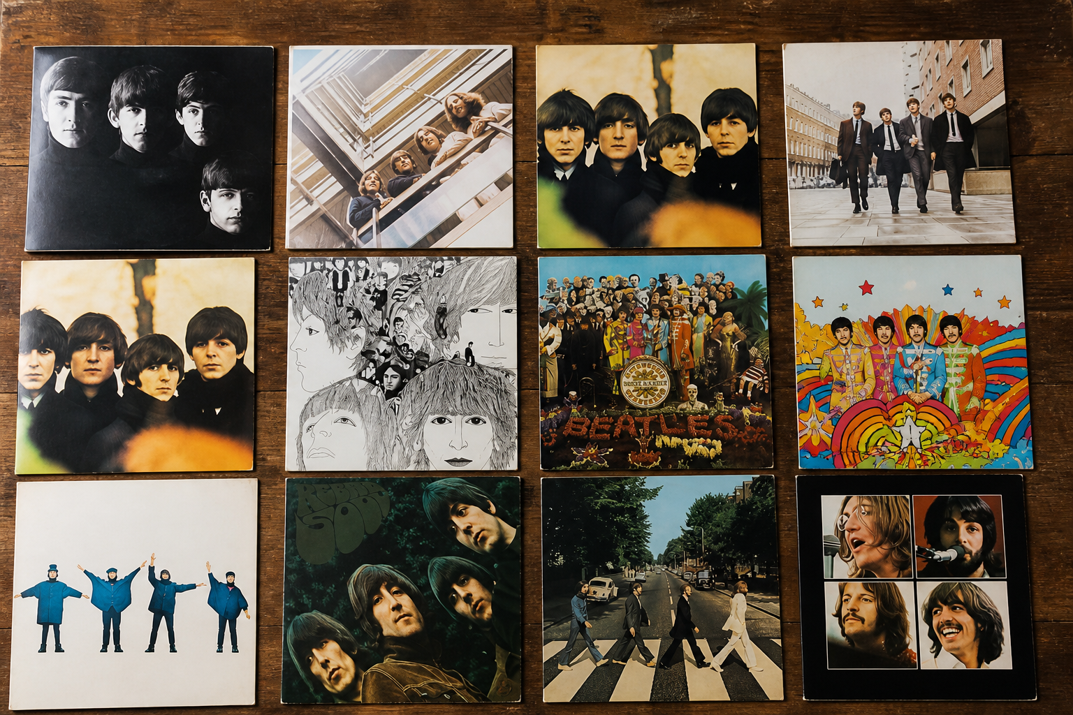 The Beatles album milestones timeline