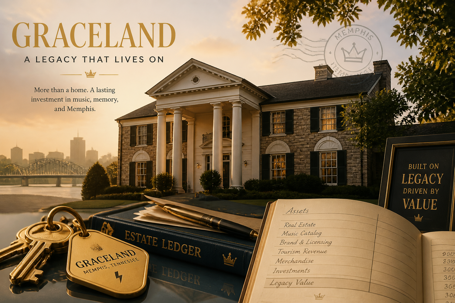 Illustration of Graceland as a valuable home and asset