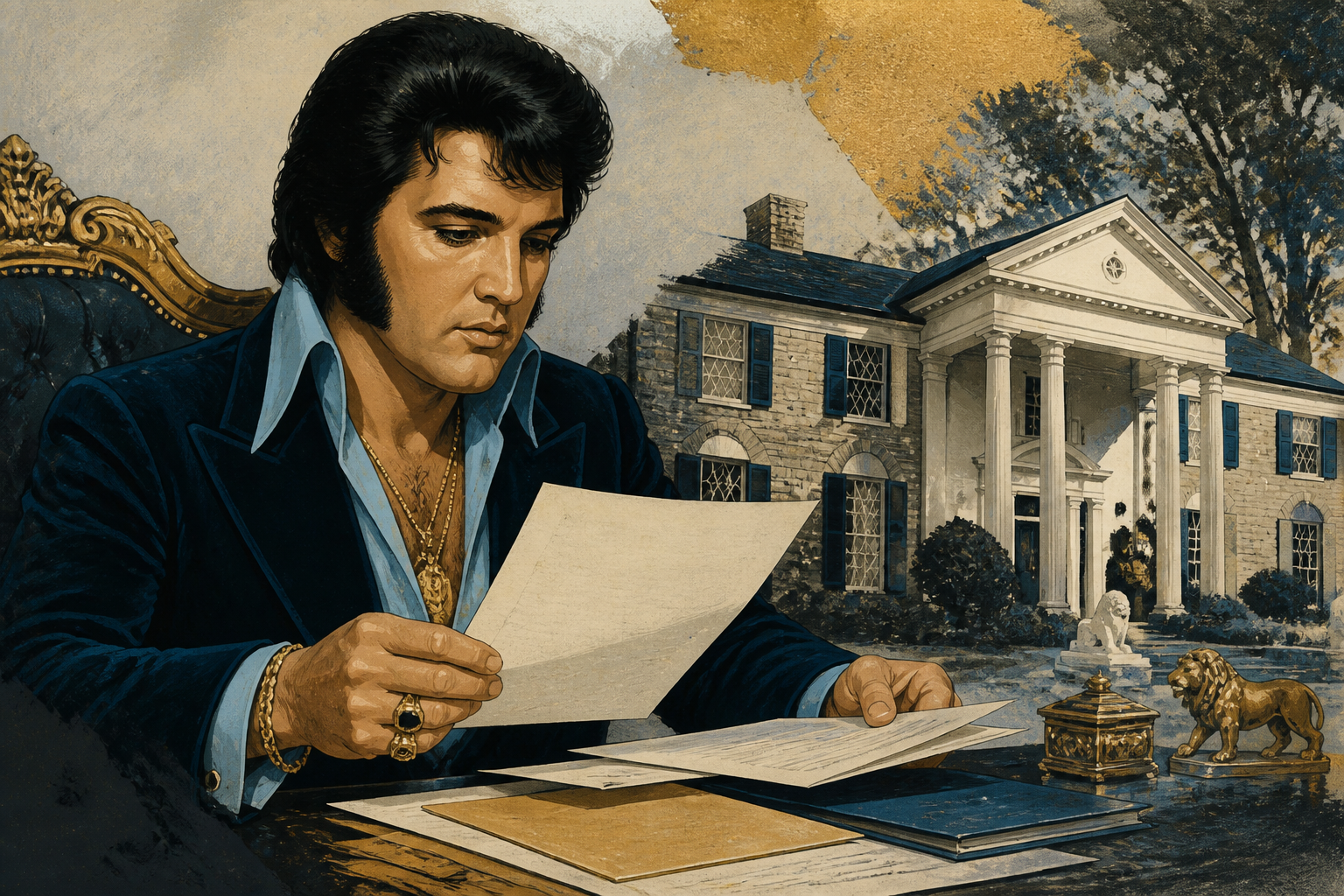 Elvis Presley and the Graceland Title in 1972