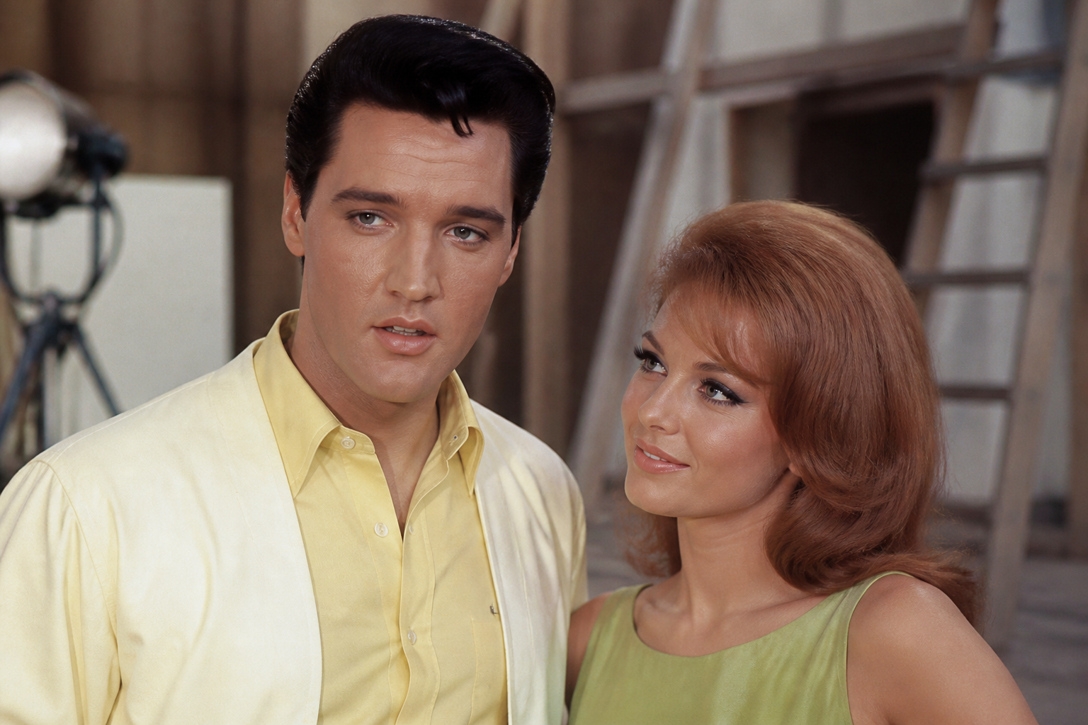 Elvis Presley and Ann-Margret on the Viva Las Vegas set