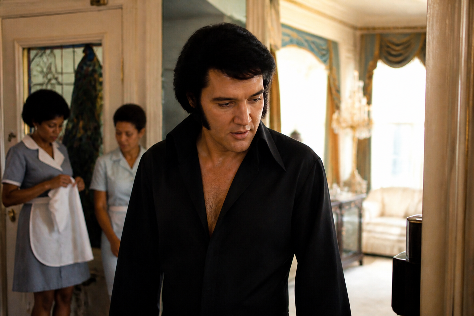 Elvis Presley at Graceland on the morning before his death