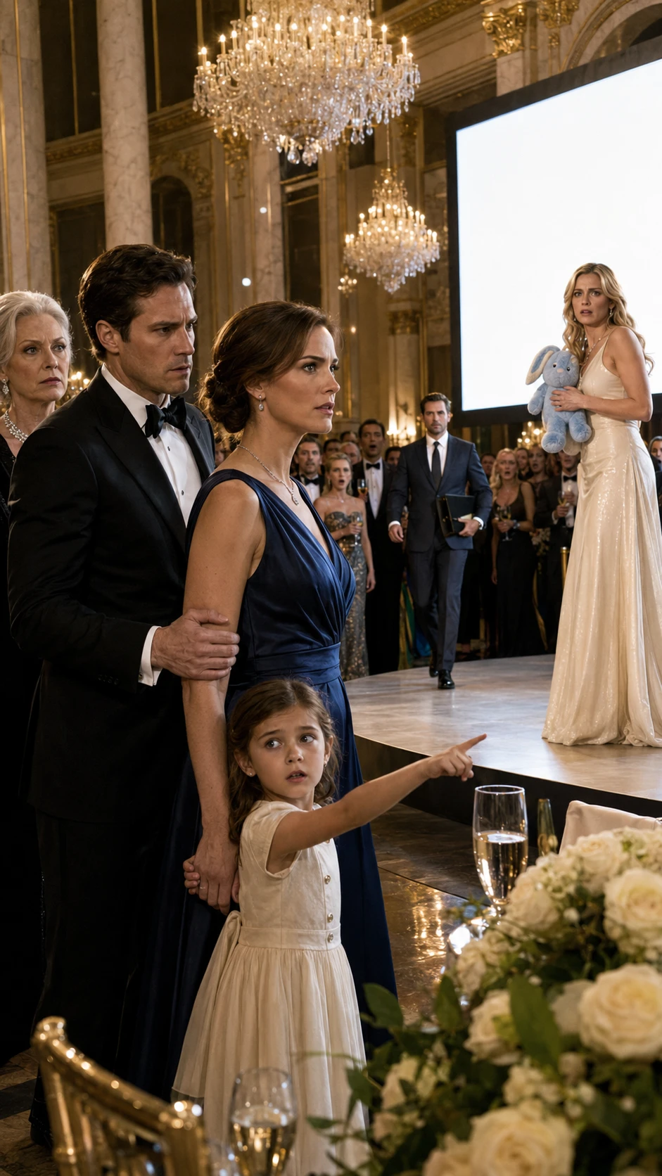 My seven-year-old daughter pointed at my husband’s mistress in the middle of a luxury charity gala and said, “Mommy, Kendall keeps Blue Bunny at our secret house.”