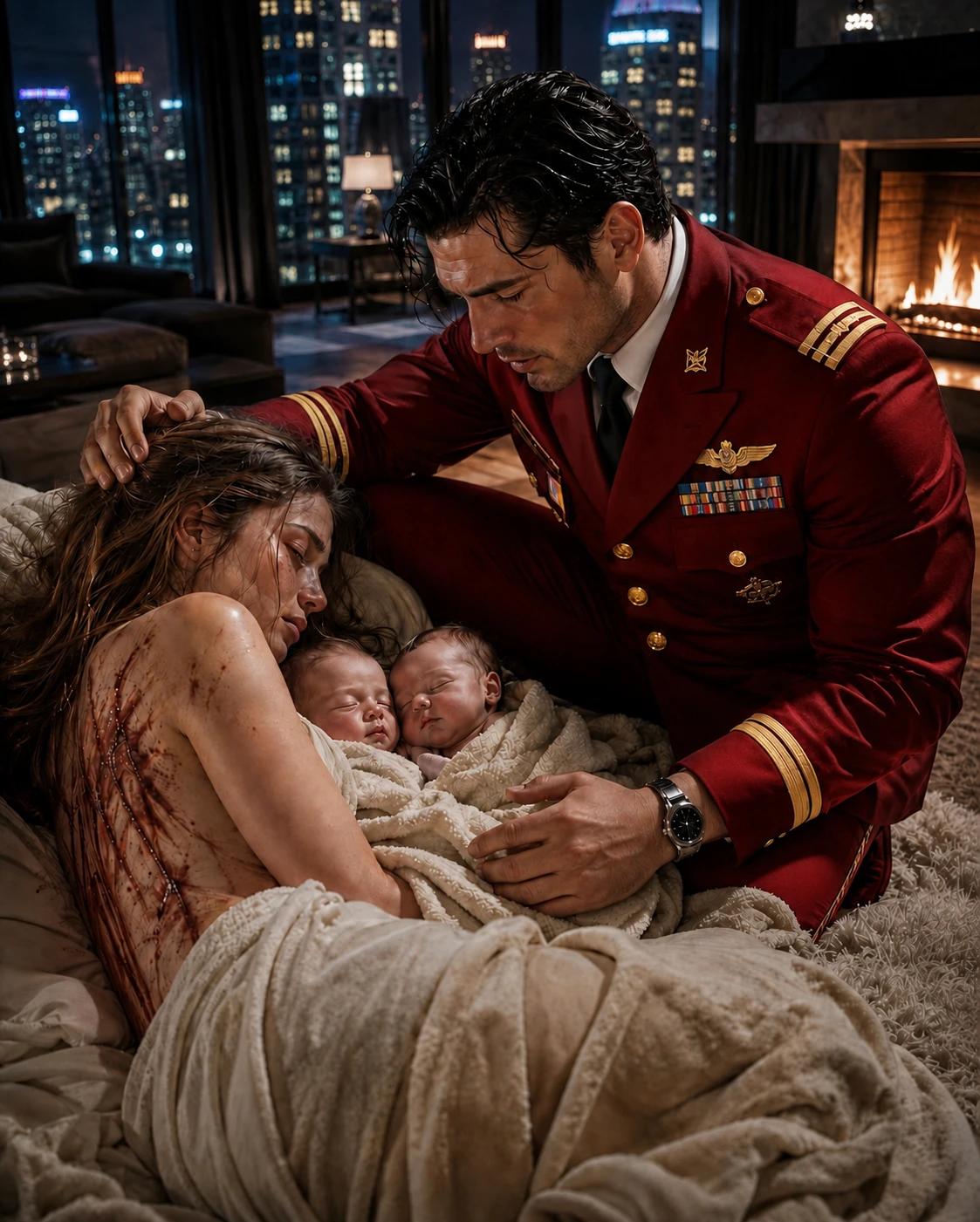 full story : Half-dead, bleeding, and clutching two newborn girls beneath a freezing New York overpass n001