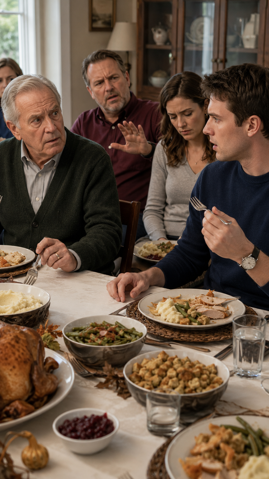 Bedstefar lagde en kuvert på Thanksgiving-bordet. Det, der var indeni, ødelagde alt, hvad vi troede, vi vidste.