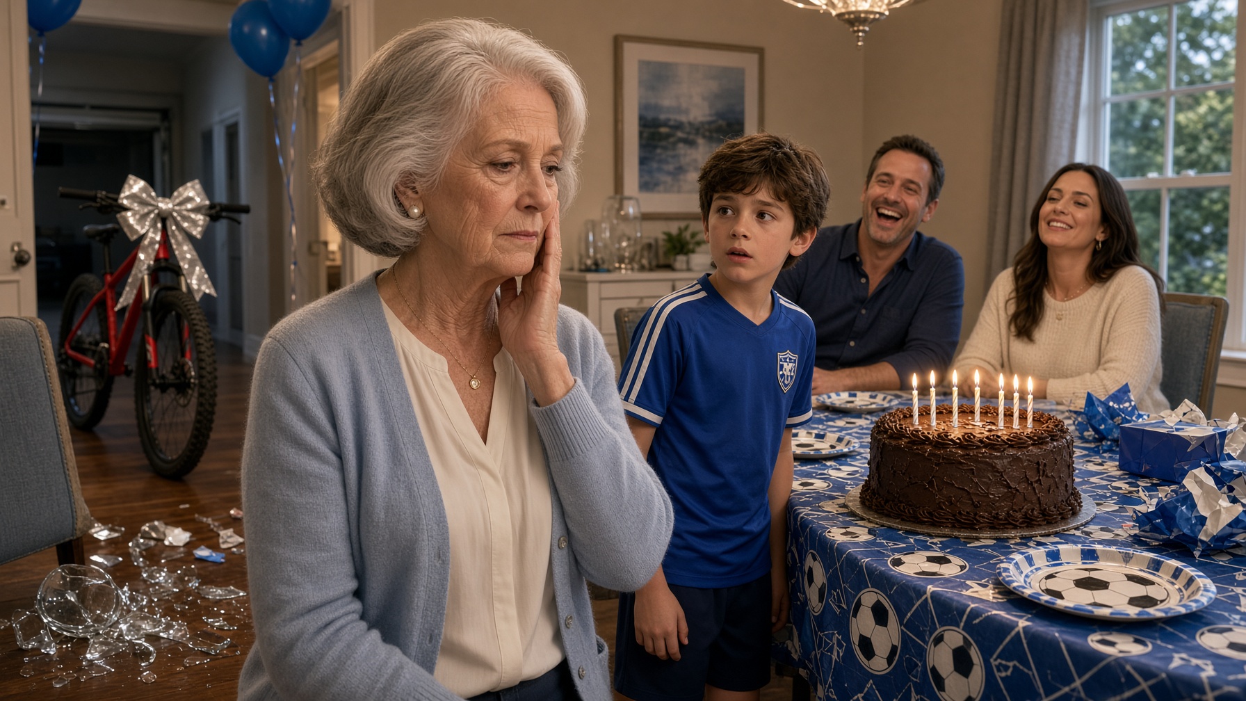 MY GRANDSON SLAPPED ME AT HIS BIRTHDAY DINNER—AND MY SON LAUGHED. BY SUNRISE, THEY LEARNED WHAT MY SILENCE REALLY MEANT.
