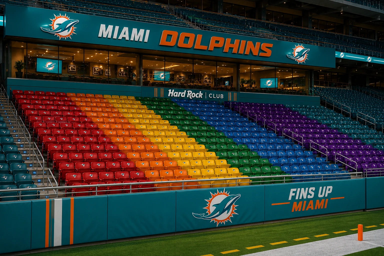 Dolphins Owner Stephen Ross Approves Rainbow Seating Section at Hard Rock Stadium for Pride Month