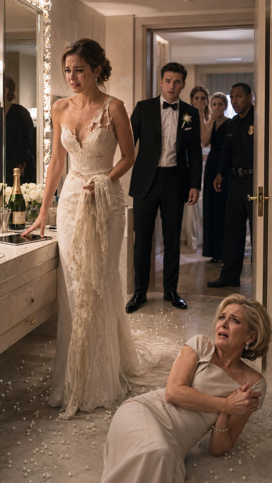 My mother-in-law destroyed my wedding gown minutes before the ceremony888