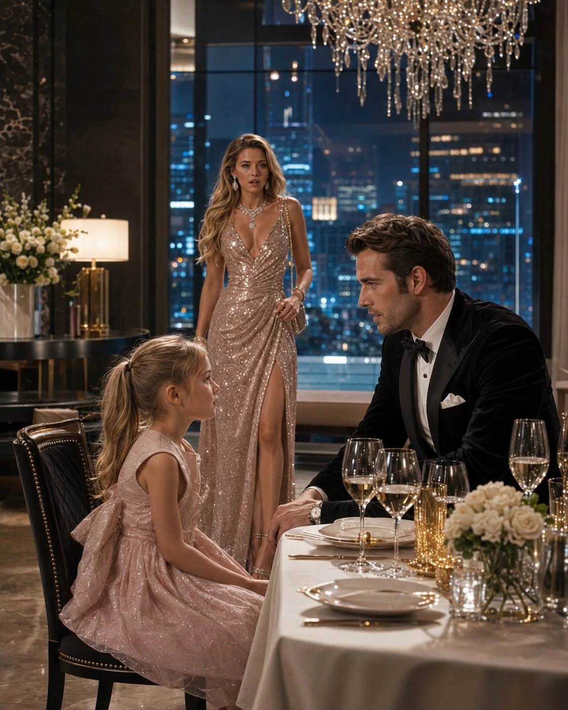 The Girl in the Red Raincoat. The Billionaire Who Let Her Sit..013
