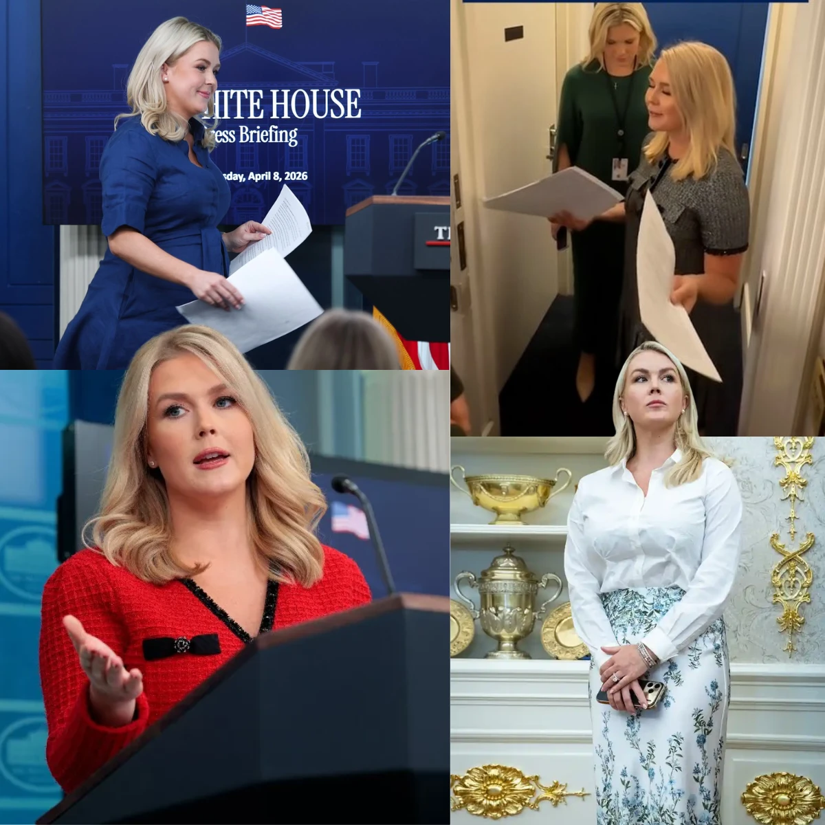 THE ONE THING KAROLINE LEAVITT DOES BEFORE STEPPING BEHIND THE WHITE HOUSE PODIUM