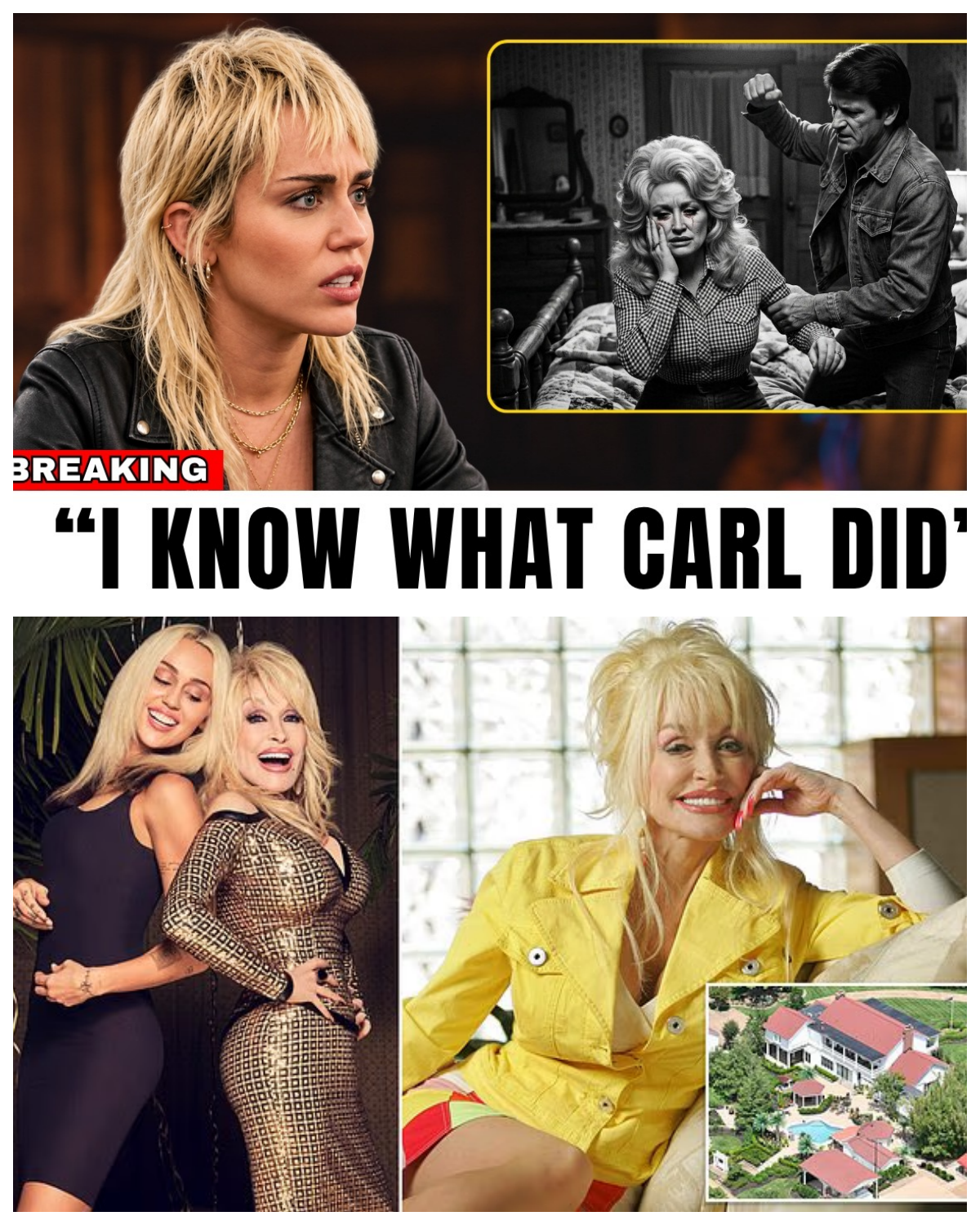 Miley Cyrus FINALLY Speaks Out About Dolly Parton and Carl Dean — What Secret Could Be Revealed? Miley Cyrus FINALLY Speaks Out About Dolly Parton and Carl Dean — What Secret Could Be Revealed?