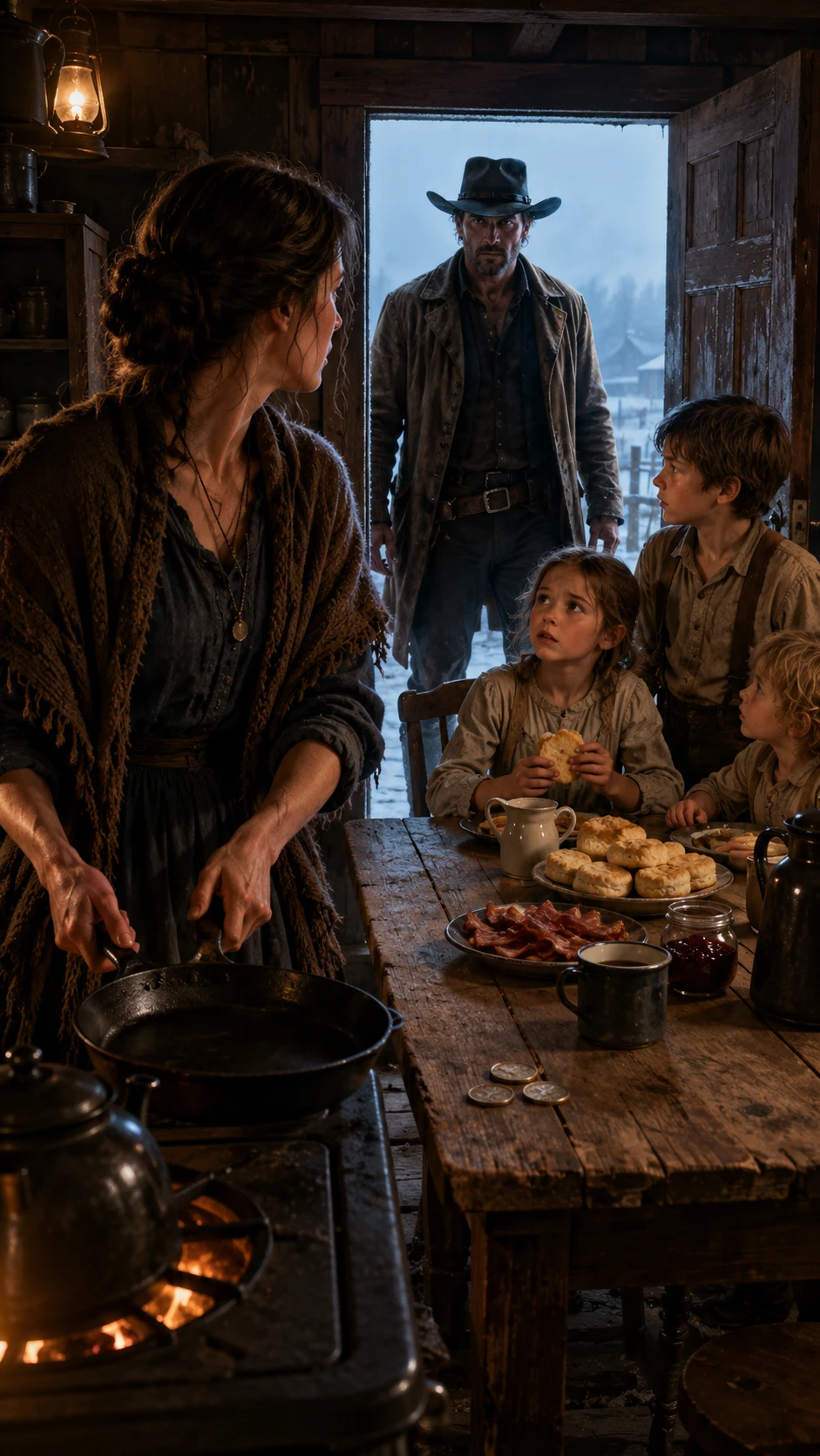 # She Fed Three Starving Children Before Sunrise. By Nightfall, the Widow Would Learn Why Their Father Had Been Chosen to Die. NVT