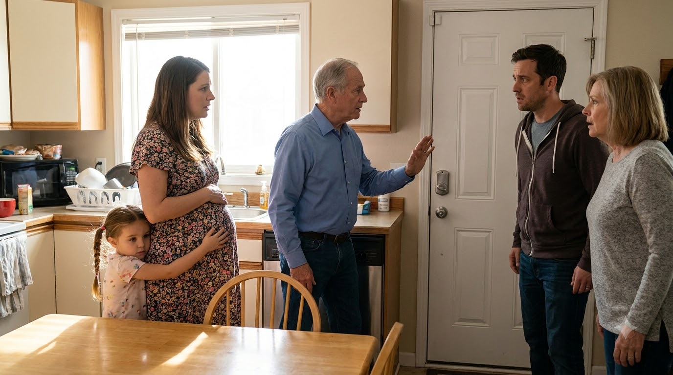 My mother-in-law slapped me while holding the ultrasound showing I was pregnant with another girl. She said her family needed a grandson—and my husband’s silence frightened me most.