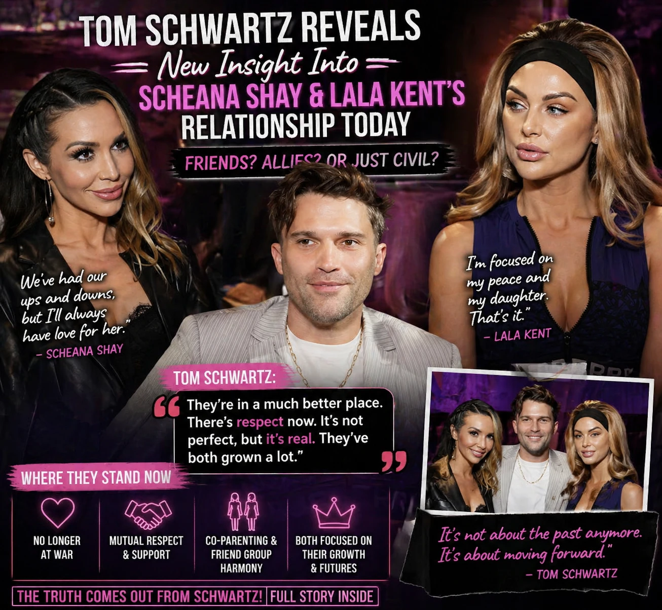 After years of ups and downs, Scheana Shay and Lala Kent have been through a lot, but Tom Schwartz is here to share the latest on their evolving dynamic. What’s the truth behind their friendship and the challenges they've faced recently