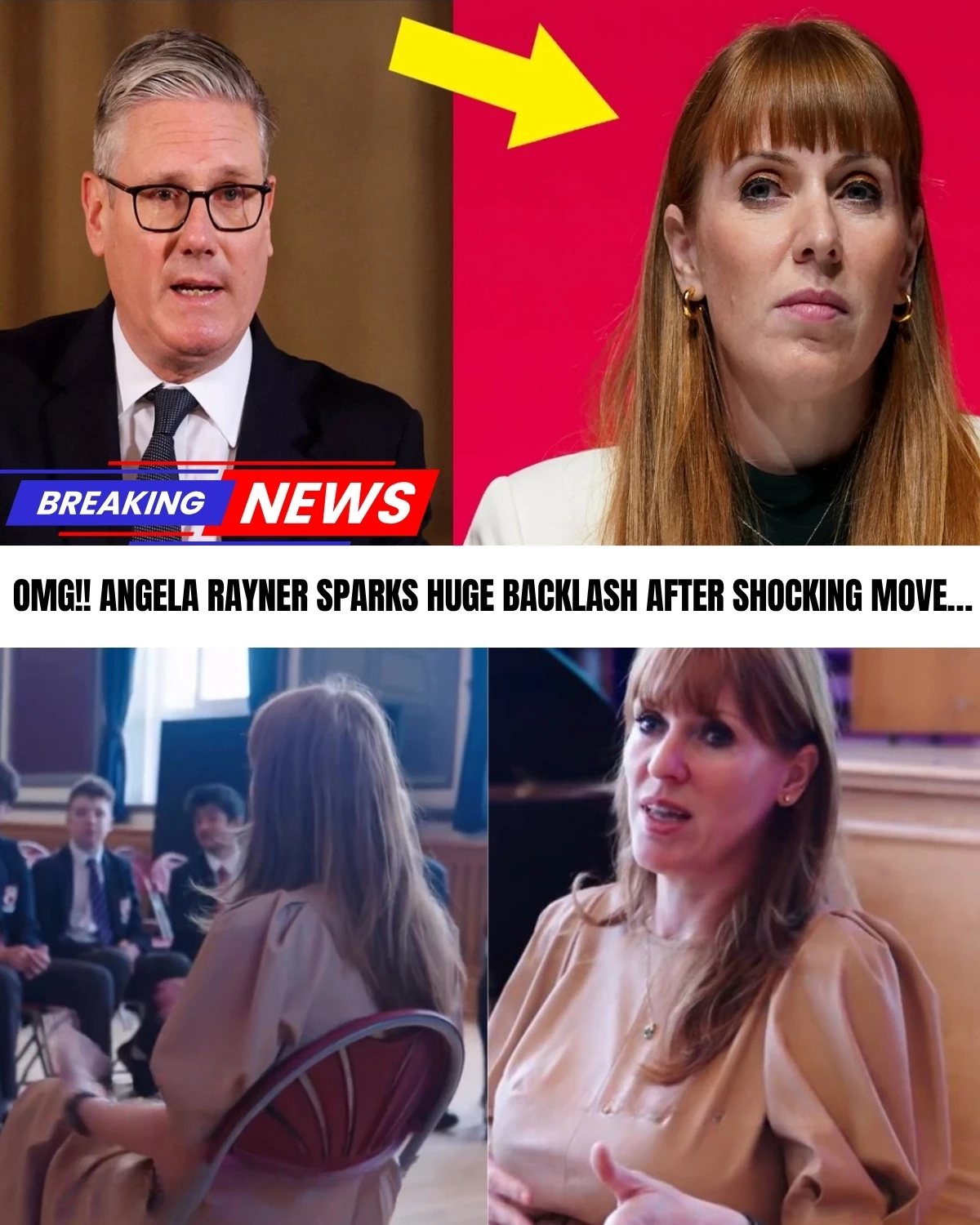 Labour’s nightmare just hit a new low! 📉 Deputy Leader Angela Rayner is caught in a "media firestorm" after quietly deleting a shocking video of her speaking to students.