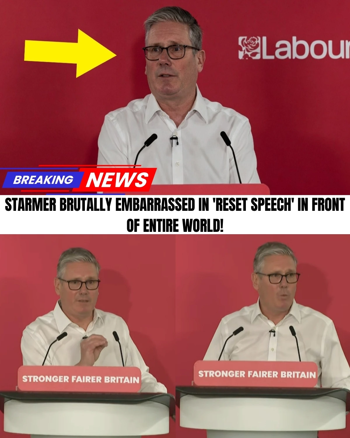 Keir Starmer just broke his silence after a HISTORIC defeat! 📉 He’s banning global activists, nationalizing steel, and fighting for his political life! 💥 But while he was sharing emotional stories about his working-class roots, his own party members were calling him "TOXIC" behind the scenes.