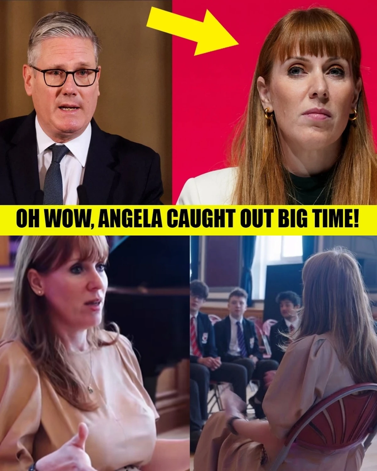 The UK is in shock! 🇬🇧 Deputy Leader Angela Rayner was forced to scrub an explosive video after a school visit turned into a political nightmare!
