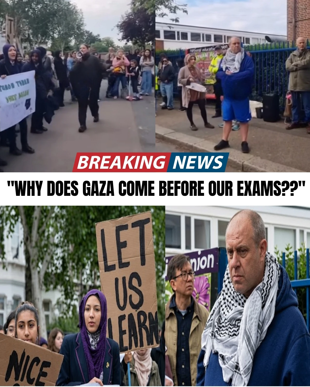 A shocking viral video just exposed a massive crisis in UK schools! 😱 Students are furiously turning against their own teachers, confronting them in the streets right before critical exams. 📉 Instead of teaching, educators are accused of pushing radical political agendas!