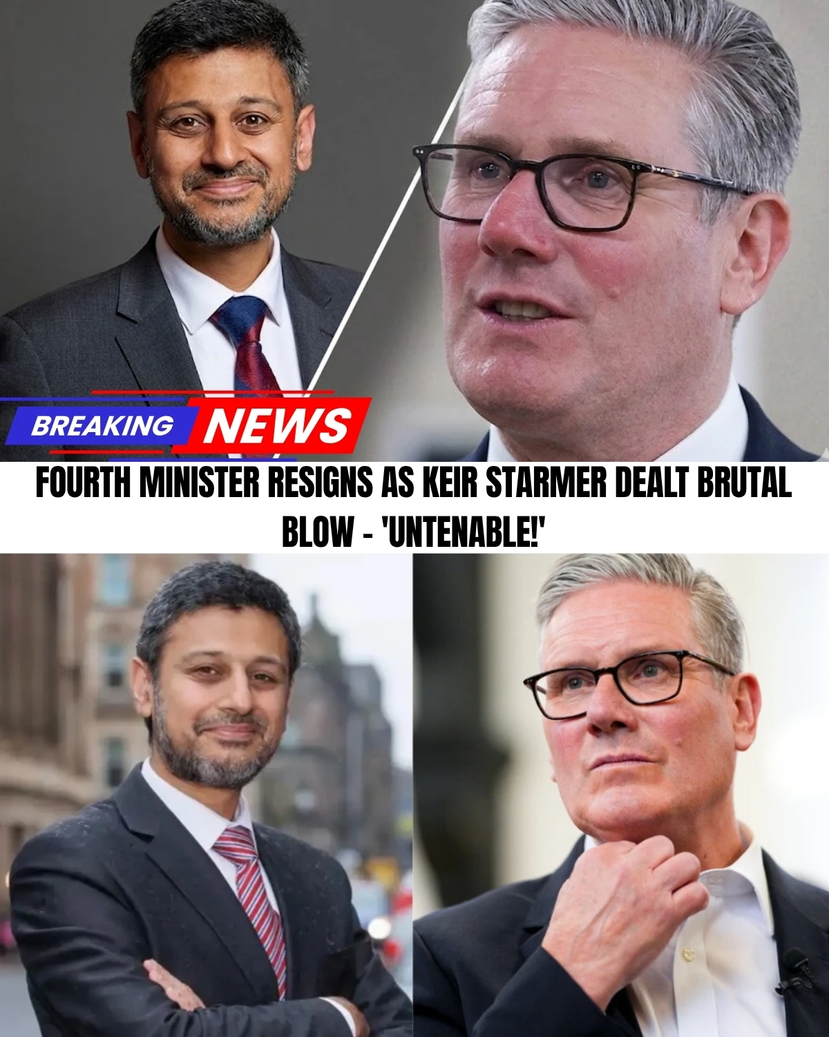 The UK Government is officially in a death spiral as ANOTHER top minister just walked out! 😱 Just days ago, he swore "unconditional loyalty" to PM Keir Starmer... now he is joining the ultimate betrayal.