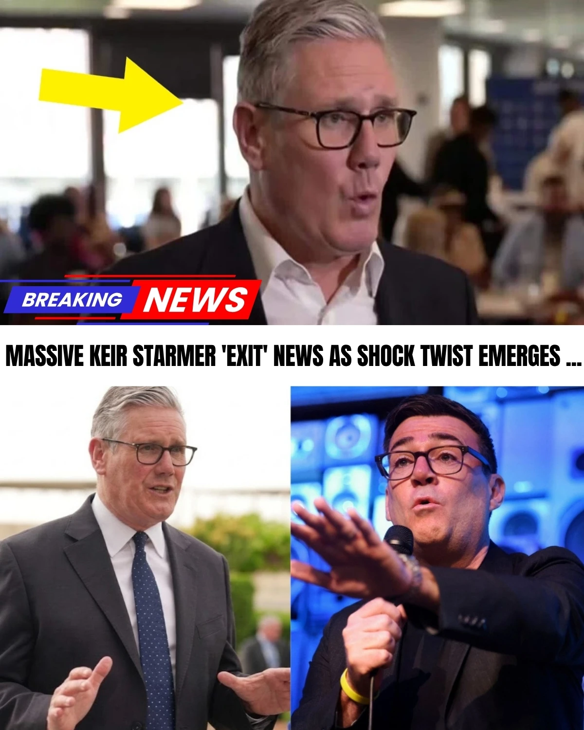 A political earthquake has hit Westminster!  A strategic sacrifice by a young MP has just cleared the path for Starmer’s ultimate rival Andy Burnham to strike for the crown.
