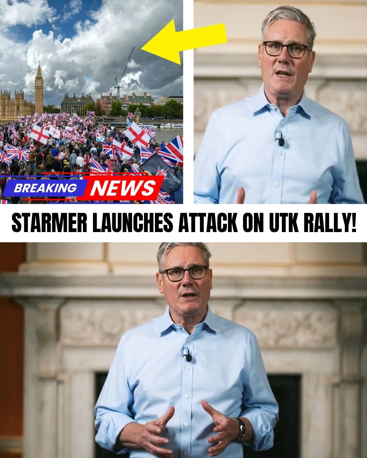 Hours before the massive "Unite the Kingdom" rally, PM Keir Starmer just dropped a nuclear video calling protesters "thugs and racists"! 😱 But organizers hit back, accusing him of gaslighting ordinary families.