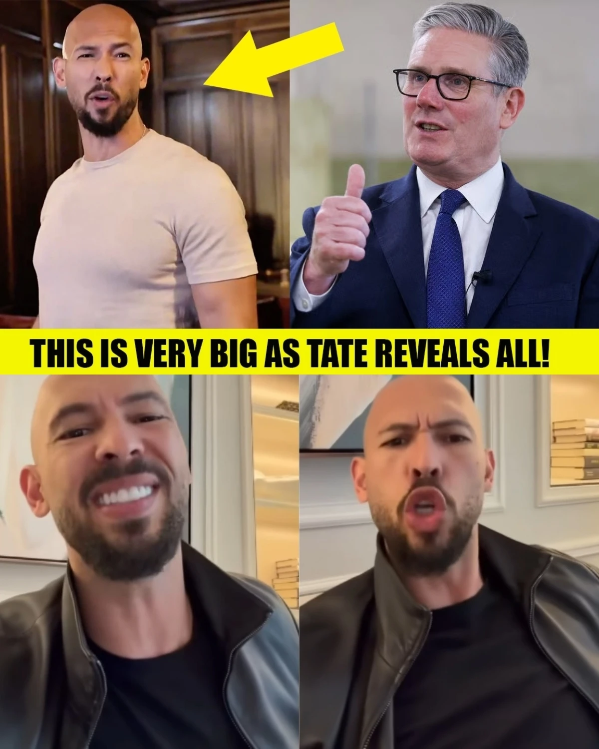 Andrew Tate just dropped a bombshell video from the US! 🇺🇸💥 He claims to hold top-secret files proving PM Keir Starmer’s team personally orchestrated his arrest in Romania!