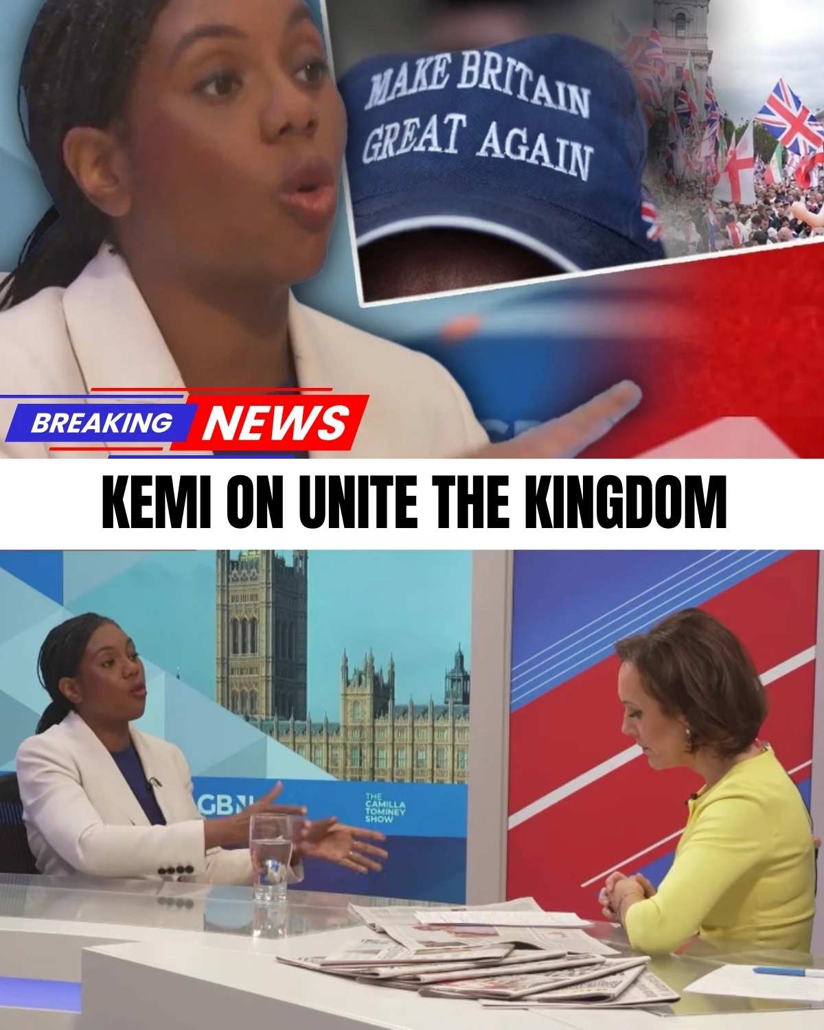 Tory leader Kemi Badenoch just dropped a bombshell on GB News, demanding a total ban on pro-Palestine protests! 🛑 She shocked everyone by backing the ban on foreign speakers, declaring she won't defend "foreigners."