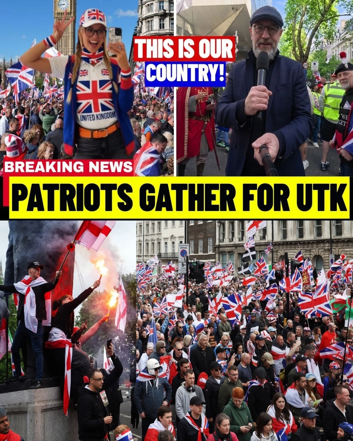LONDON UNDER SIEGE AS THOUSANDS DEFY THE GOVERNMENT! Hours before the official start, an unstoppable wave has flooded the capital in a fierce showdown labeled the 'Battle for Britain.'