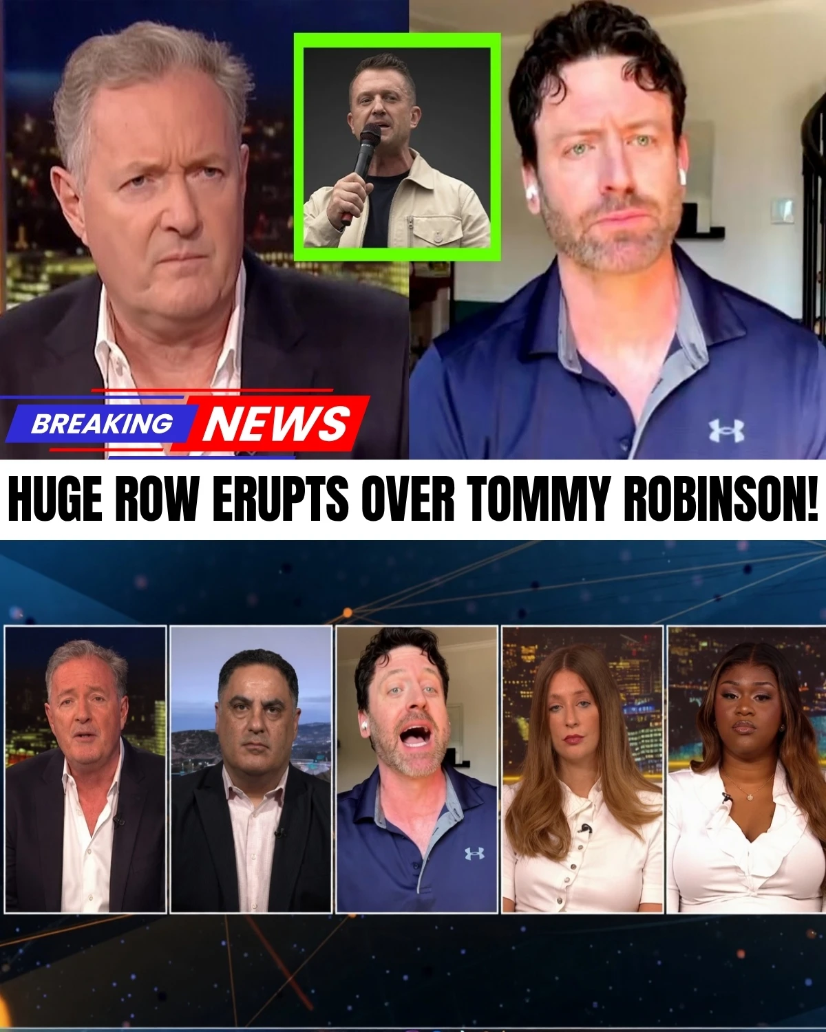 Piers Morgan just lost total control on live television during a brutal, screaming match with a barred American political activist! 😱 Morgan tried to corner Don Keefe over Tommy Robinson's explosive court cases and prison sentences, but the interview instantly derailed into absolute chaos.