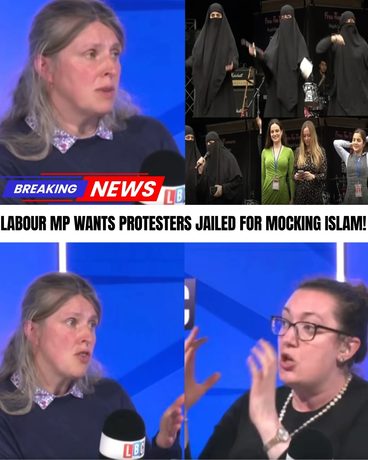 A terrifying totalitarian nightmare has just been unleashed on live TV! 😱 Labour MP Rachael Maskell crossed the ultimate red line, demanding that British citizens be criminally prosecuted and locked up simply for mocking Islamic dress at a political rally.