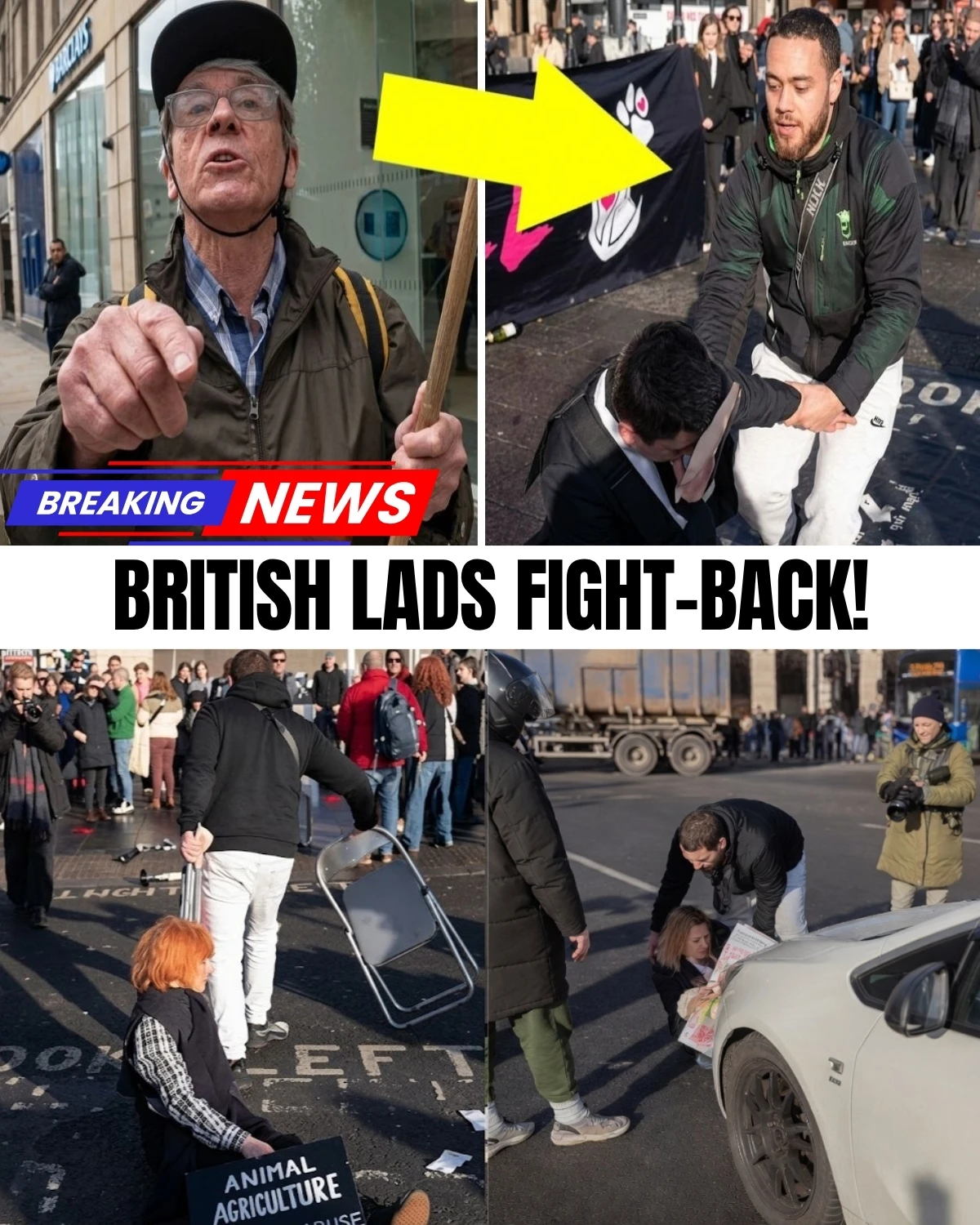 The absolute breaking point of law and order in the UK has just been caught on camera! 😱 Explosive, raw footage spreading across the country has exposed the exact moment the "silent majority" officially lost all patience, launching brutal, direct physical interventions to reclaim their streets.