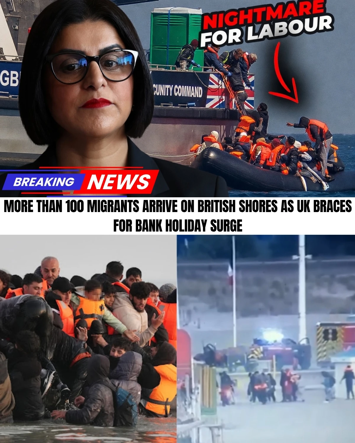 Westminster's worst border security nightmare has just exploded over the warm Bank Holiday weekend! 😱 Furious row footage has exposed at least 162 illegal migrants being brought into the Port of Dover as human smuggling networks completely bypass heavy French security.