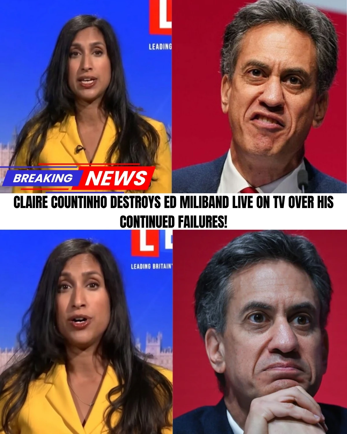 Is the UK committing the ultimate "industrial self-harm"? 😱 A furious political war has just exploded in Parliament! Shadow Minister Claire Coutinho has launched a blistering attack on Energy Secretary Ed Miliband, accusing him of pushing a thriving sector straight to the brink!