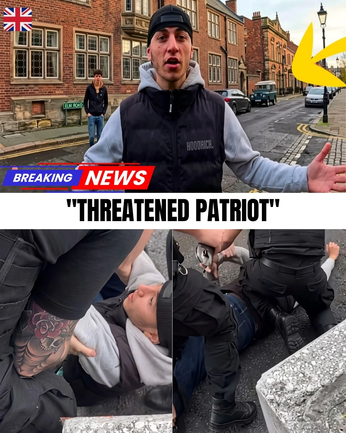 The footage left-wing activists didn't want you to see is officially going viral! 😱 During a high-tension UK street rally, an aggressive counter-protester got right into a peaceful demonstrator's face, screaming explicit threats: "I'll slap you silly!"