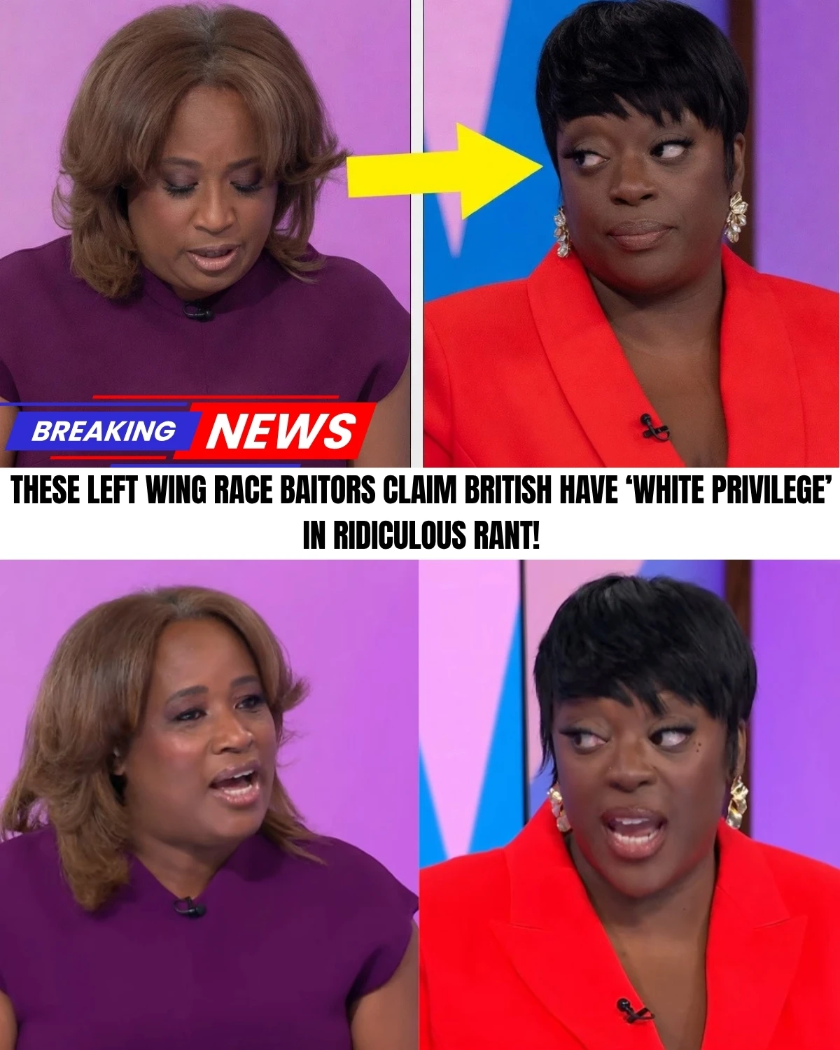 A massive firestorm just erupted over a broadcast of Loose Women! 😱 Discussing a tragedy in Ireland, the panel sparked absolute fury by pushing a divisive "white privilege" narrative live on air!
