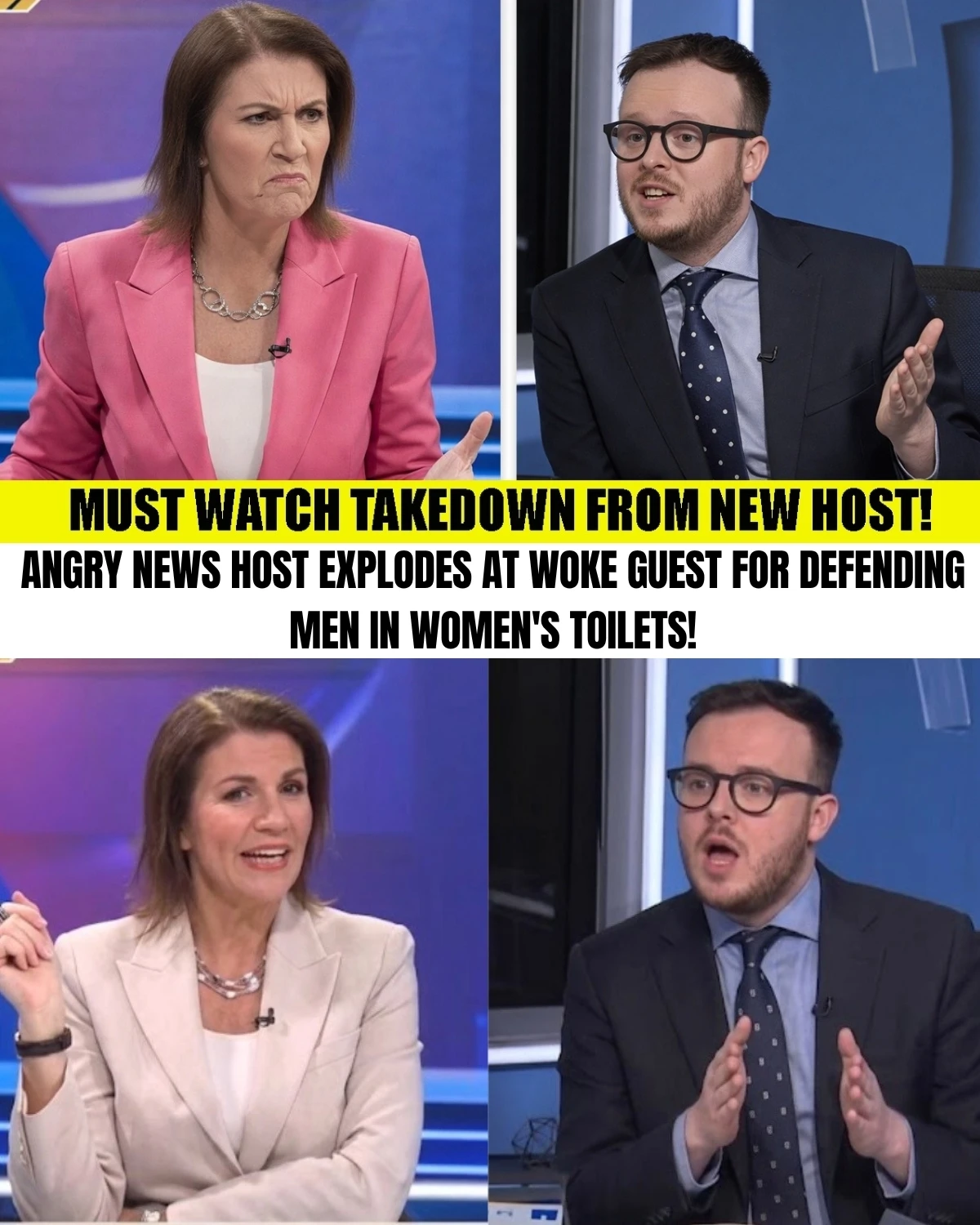 An absolute media firestorm has just erupted on British television, leaving the entire studio in dead silence! 🔥 A fierce, no-holds-barred confrontation between a prominent female host and her guest over the definition of biological safety has instantly gone viral across the nation.