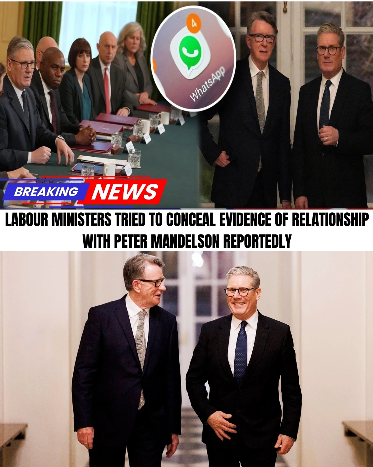A massive political scandal is officially engulfing the Labour government tonight! 💥 Senior Cabinet Ministers are being accused of a coordinated cover-up to hide secret messages with Lord Mandelson!