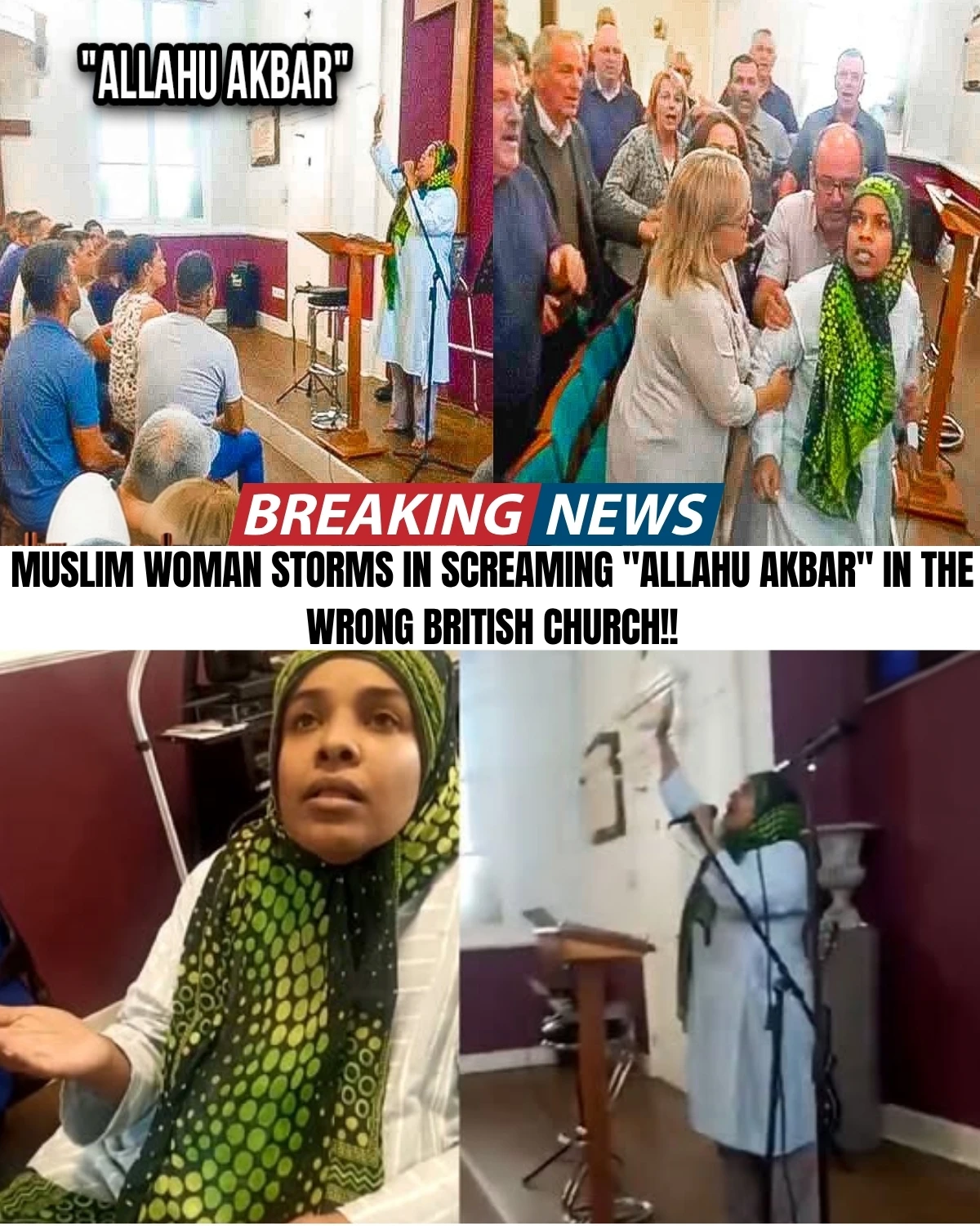 Shocking footage causing absolute fury across the UK tonight! 🇬🇧💥 From historic churches completely transformed, to a pastor suddenly arrested after being threatened on camera... what is happening to British culture?