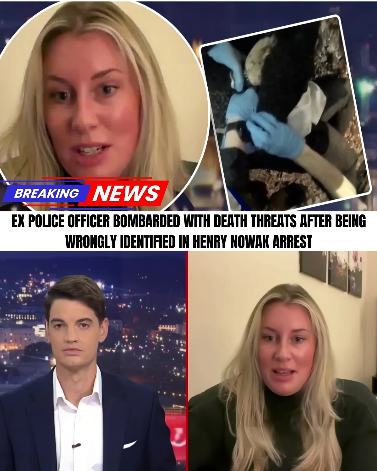 The Henry Nowak case takes a terrifying turn! 💥 A former officer is running for her life in a secure safe house after receiving global death threats. The twist? She wasn’t even there!