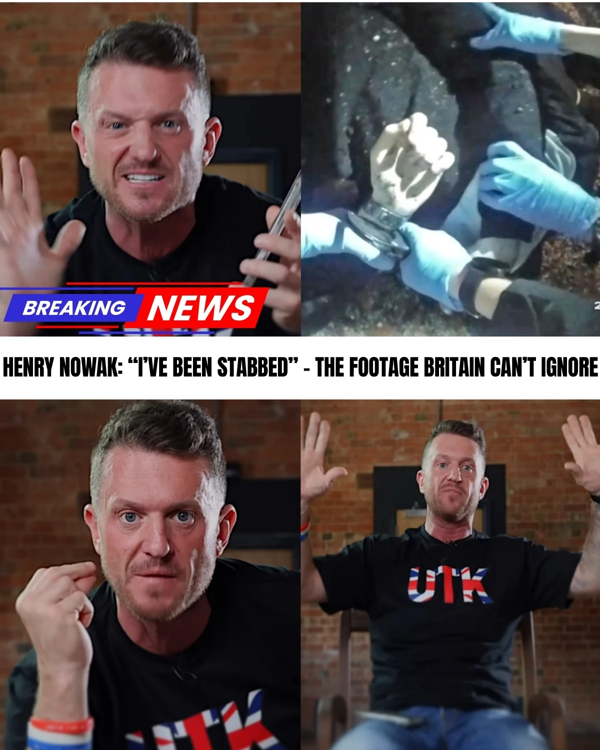 A tragic loss and a nation absolutely divided! 💔 The newly released police bodycam footage of 18-year-old Henry Nowak has triggered a massive political firestorm! 🔥 Activist Tommy Robinson just launched a blistering attack, exposing shocking details about what officers actually did at the scene while the teenager was bleeding...