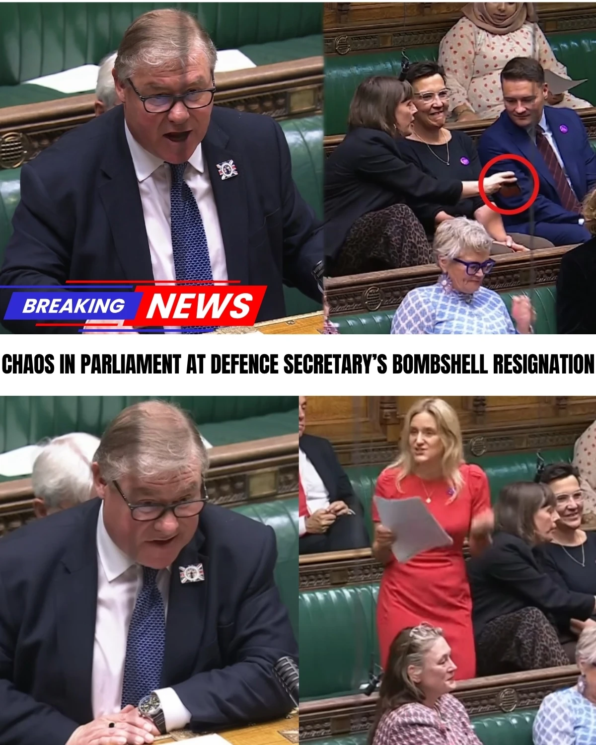 Absolute madness in Parliament today! 🏛️💥 The UK Defence Secretary has just SHOCKINGLY resigned on a "matter of principle," leaving the entire administration in utter disarray! 📉 Crucial letters leaked on the floor of the House of Commons reveal a furious, direct confrontation with the Prime Minister over hidden national security dangers...
