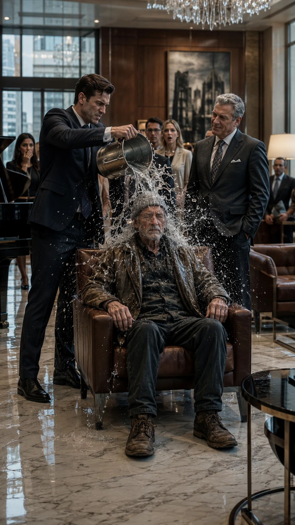 They Threw Water on the Wrong Old Man. He Never Had to Make a Call.