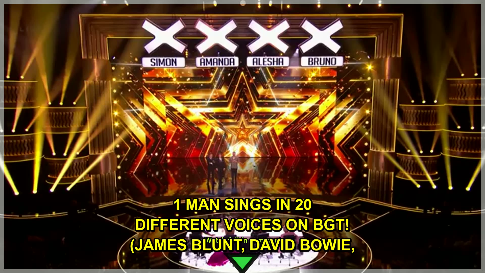 1 Man Sings in 20 DIFFERENT Voices on BGT! (James Blunt, David Bowie, Elton John & MORE!)