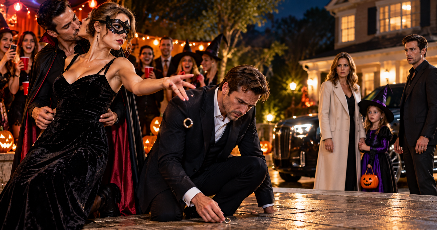 Husband Exposes Wife’s Affair at a Halloween Party
