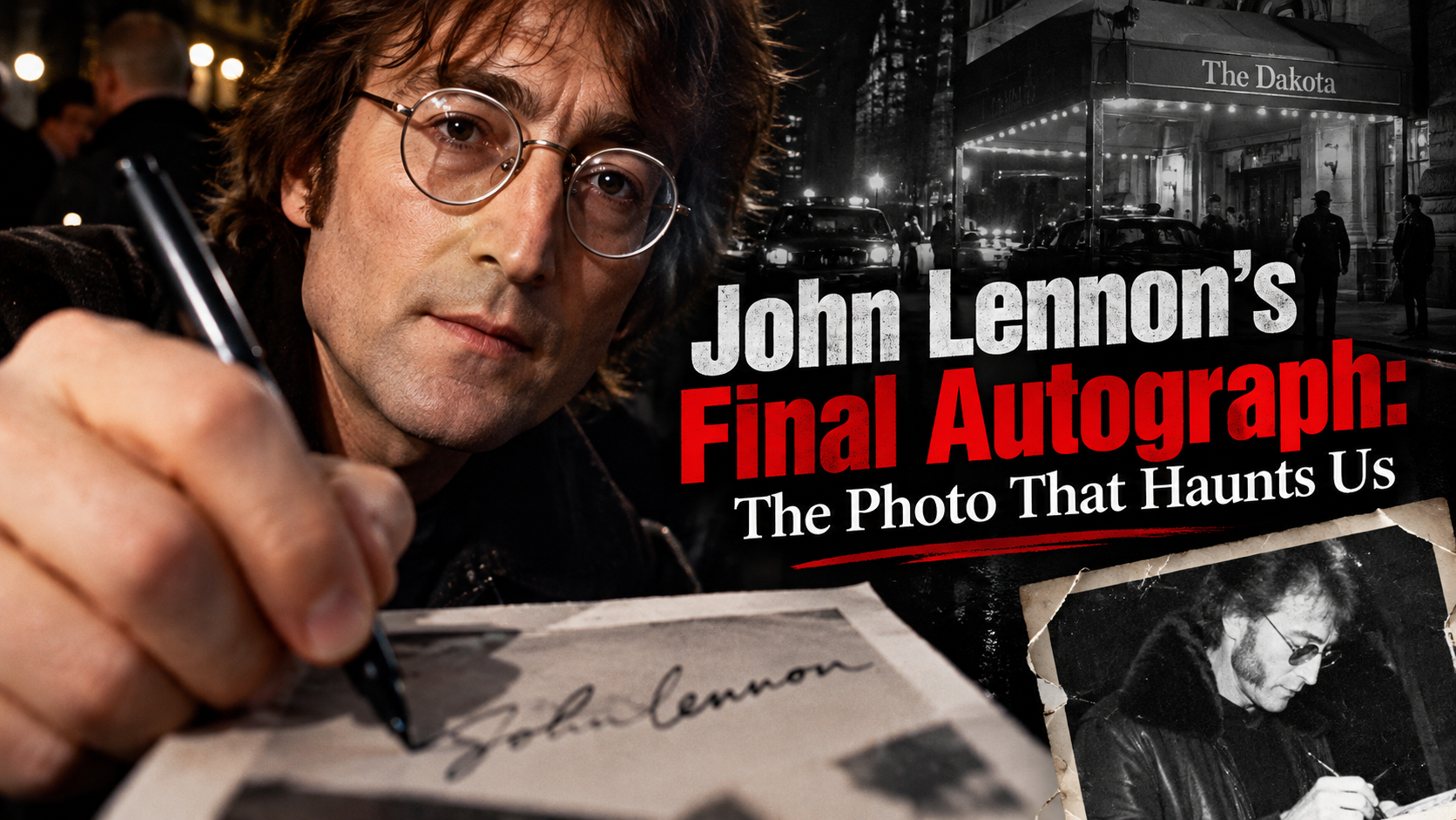 John Lennon’s Final Autograph: The Photo That Haunts Us