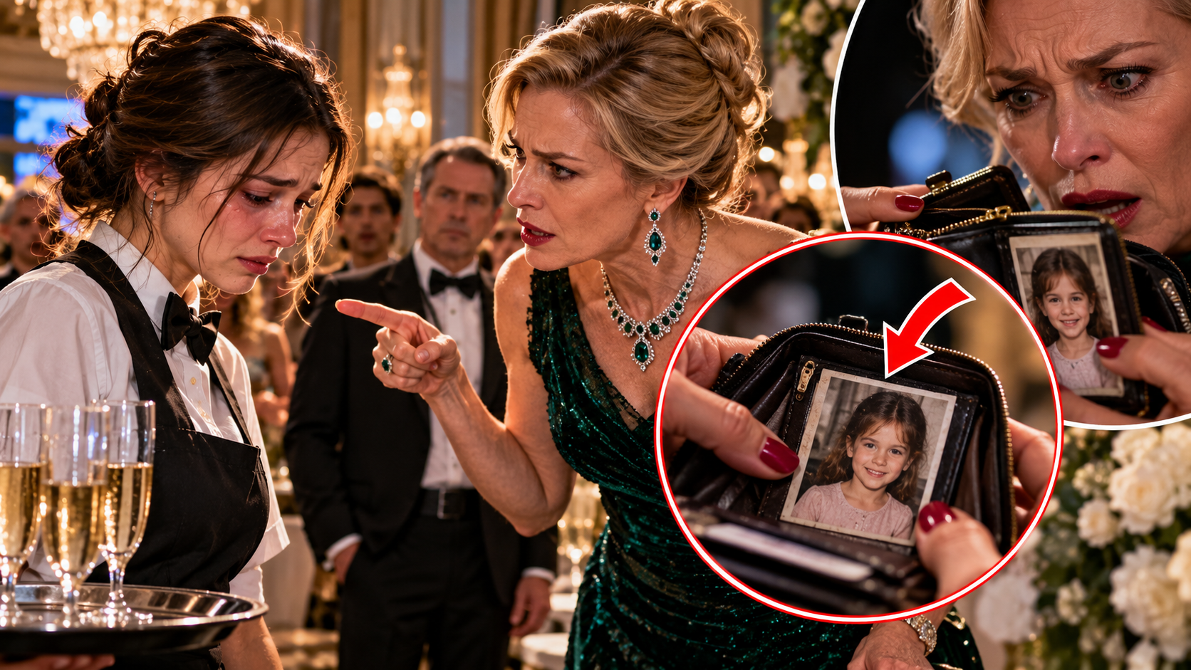 THE MILLIONAIRE WHO HUMILIATED A WAITRESS — THEN SAW THE PHOTO INSIDE HER WALLET