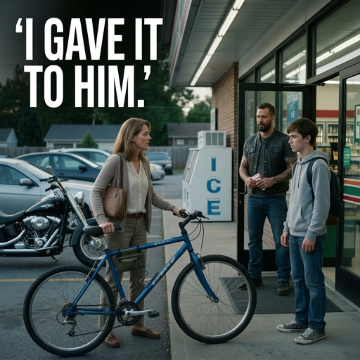 KAREN YANKED A BIKE AWAY FROM A TEEN