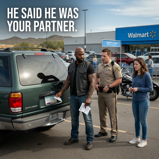THE BIKER RIPPED A FAKE LICENSE PLATE OFF AN SUV — THEN THE DEPUTY RECOGNIZED THE CAR